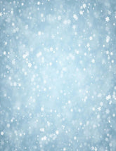 Blue Winter Background With Snowflakes Pattern Photography Backdrop J-0094 Shopbackdrop
